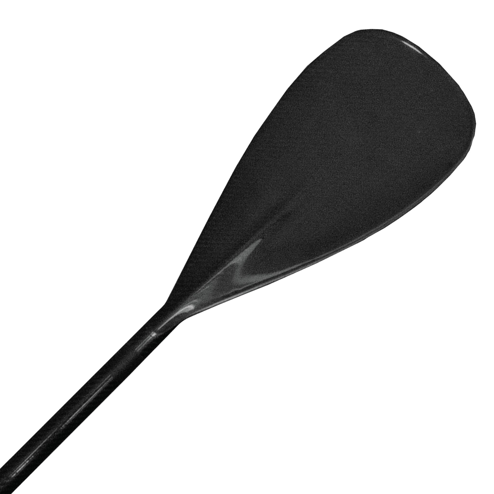 Black paddle on a white background