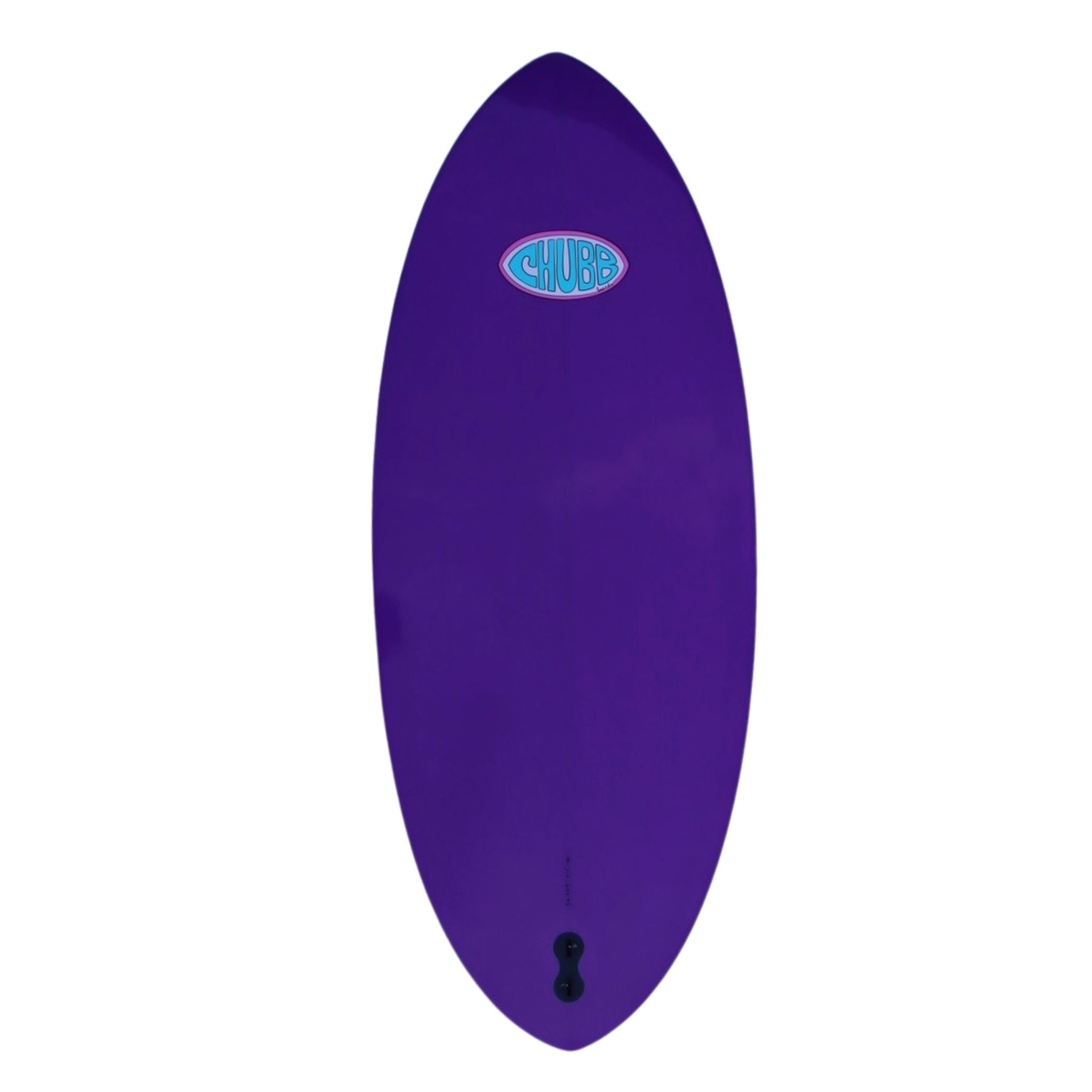 Purple skimboard on a white background